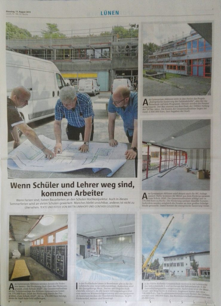 Beitrag aus den RuhrNachrichten vom 13.8.2019